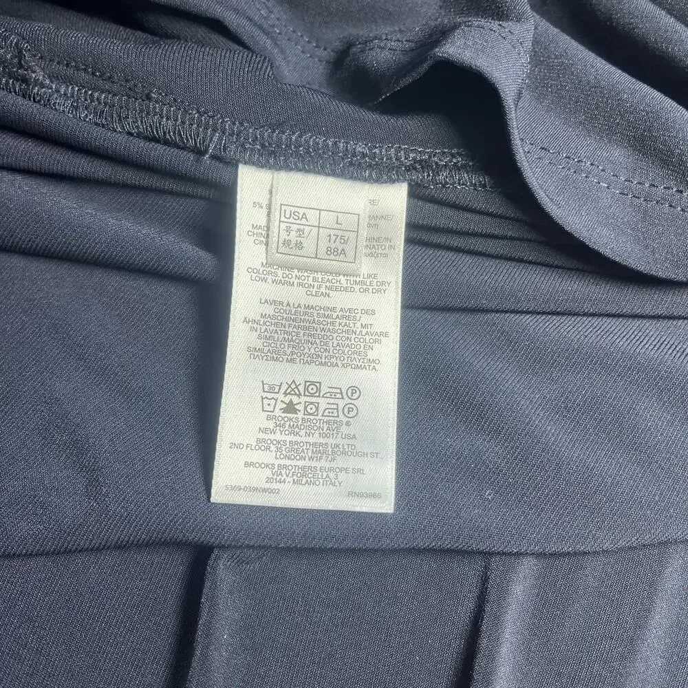 Brooks Brothers $349 Woman’s L Pleated Flare Dress Sleeveless poly/spandex blend - Picture 9 of 9